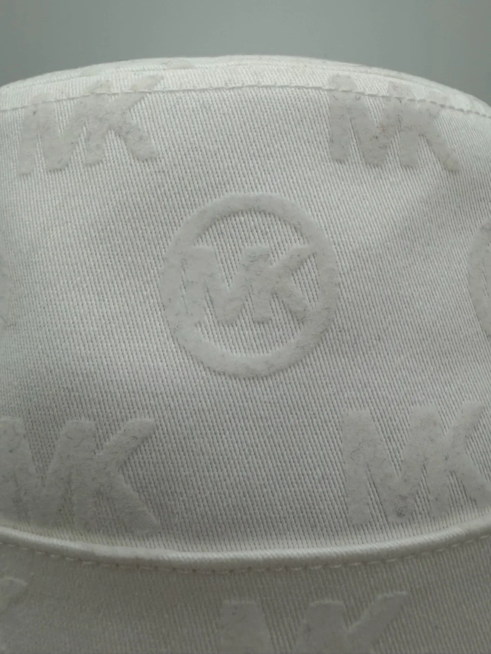 Michael Kors White Bucket Hat NWT Logo Plaque OS Summer Classic🥳🥳❌❌